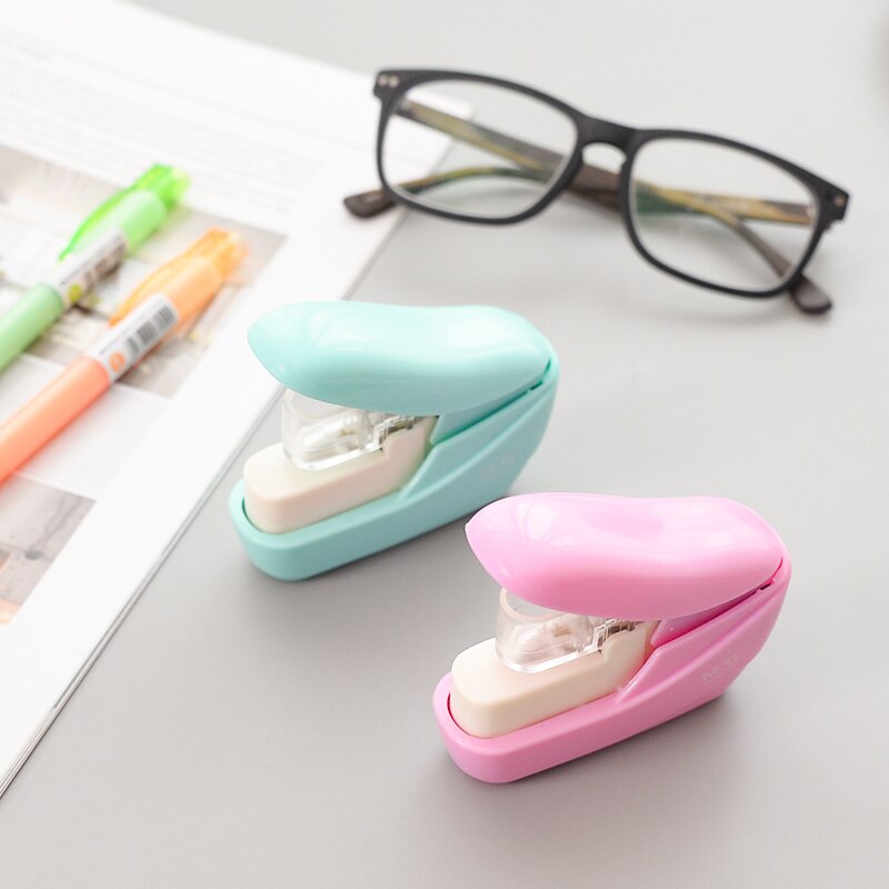 M&amp;G Cute Eco-friendly Stapleless Stapler without stapless staple-free Mini Kawaii Paper staple Free Stapling for School Office