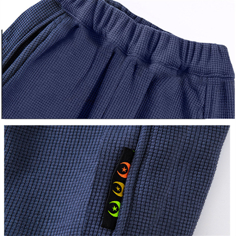 2022 primavera Casual lettera modello pantaloni bambini tinta unita Sport pantaloni lunghi allentati per bambini ragazzi adolescenti 5 6 7 8 9 10 11 12 14 anni