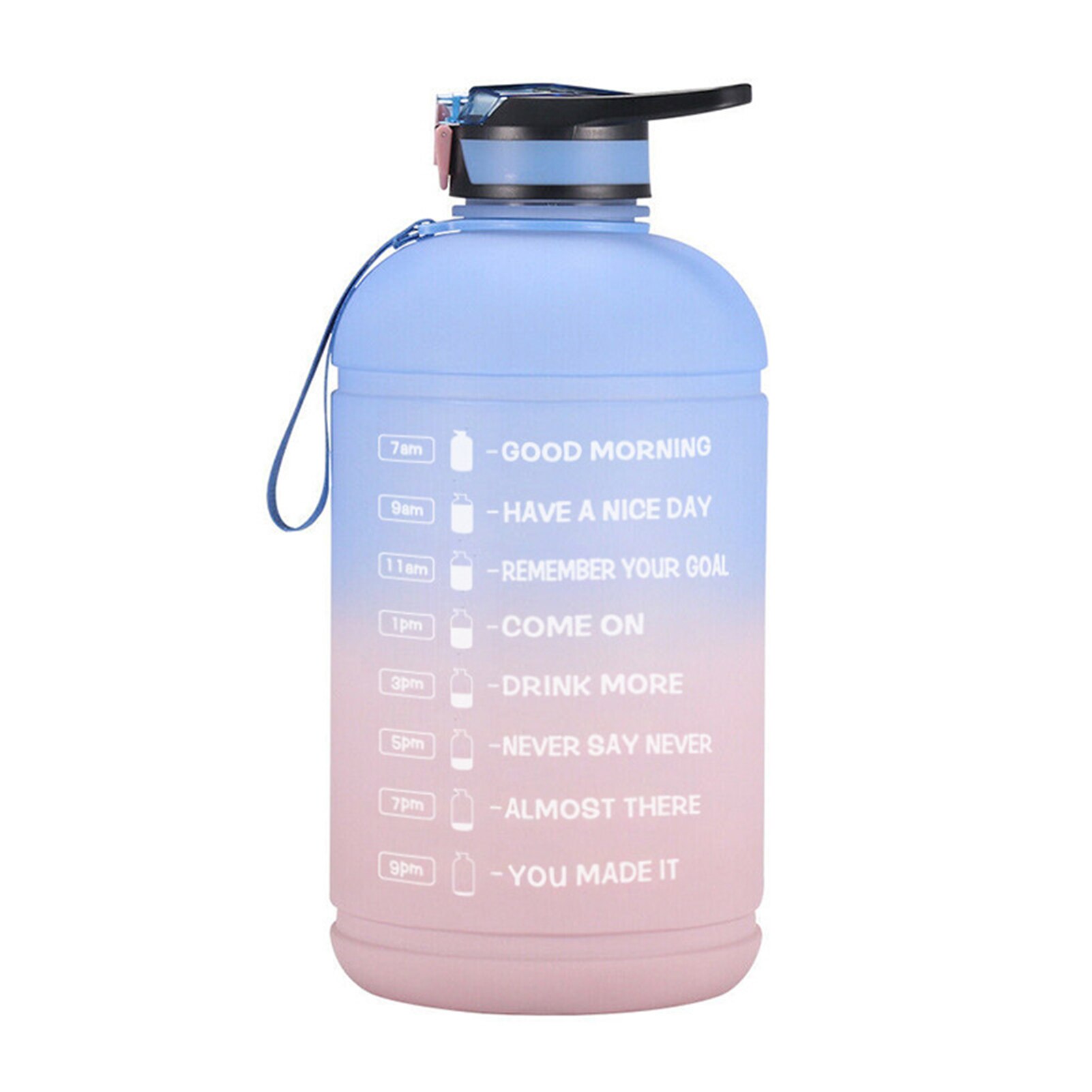 Water Fles 1 Gallon 3.78L Met Stro Plastic Grote Capaciteit Gym Fitness Sport Fles Bpa Gratis Voor Camping Wandelen