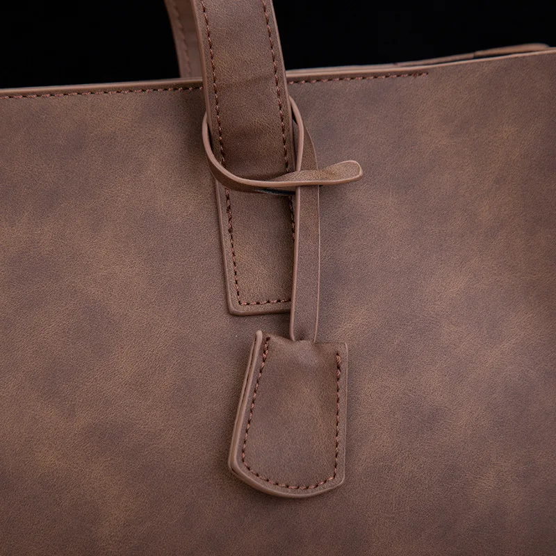 Vintage Luxury Large Tote Bag Mens Large Capacity Business Briefcases Crossbody Bag Casual Laptop Handbag Сумка Мужская Деловая