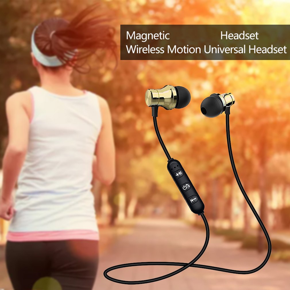 Wireless Bluetooth Earphones Sport Magnetic Stereo Earpiece Fone De Ouvido sports universal headphones Sports Earphone