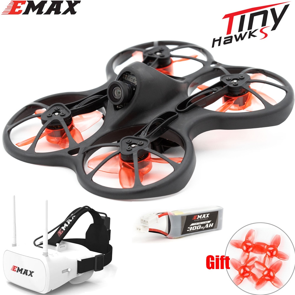 Emax 2S Tinyhawk S Mini Fpv Racing Drone Met Camera 0802 15500KV Borstelloze Motor Ondersteuning 1/2S batterij 5.8G Fpv Bril Rc Vliegtuig
