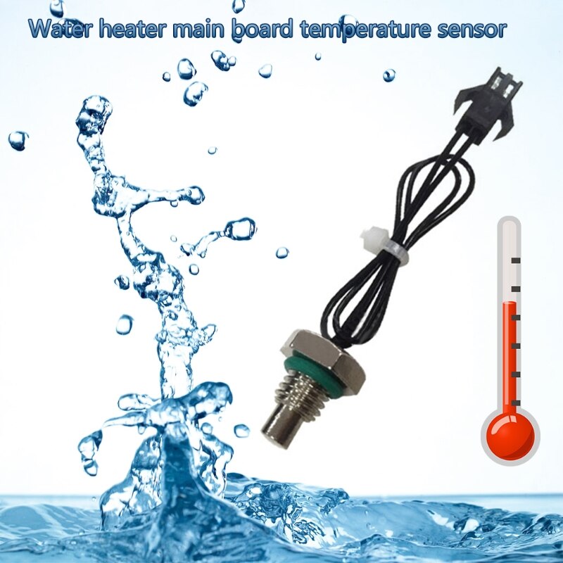 Ntc termistor temperaturføler  m8 gevind sonde kabel vandvarmer serie