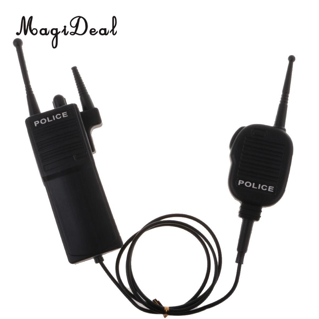 MagiDeal nowość sztuczna policja domofon zabawka sztuczna dwukierunkowa radio rekwizyt żart rekwizyt robić gry akcesoria imprezowe dowcipny prezent