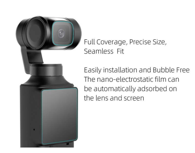 4 Pc Screen Protectors Lens Gehard Film Anti Dust Anti Schrammen Voor Fimi Palm Handheld Camera Accessoires Kit Sport Camera