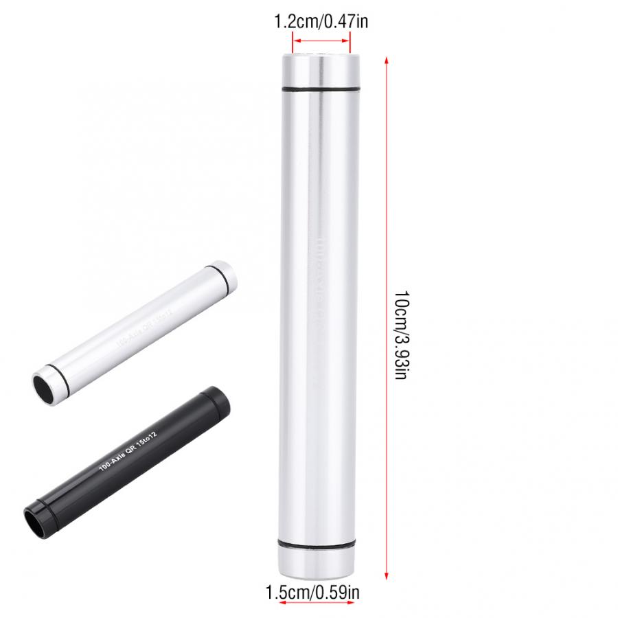 Bike Front Wheel Thru Axle Quick Release Adapter 15mm to 12mm Cycling MTB Mountain Bike Hub Conversion Skewer Adapter