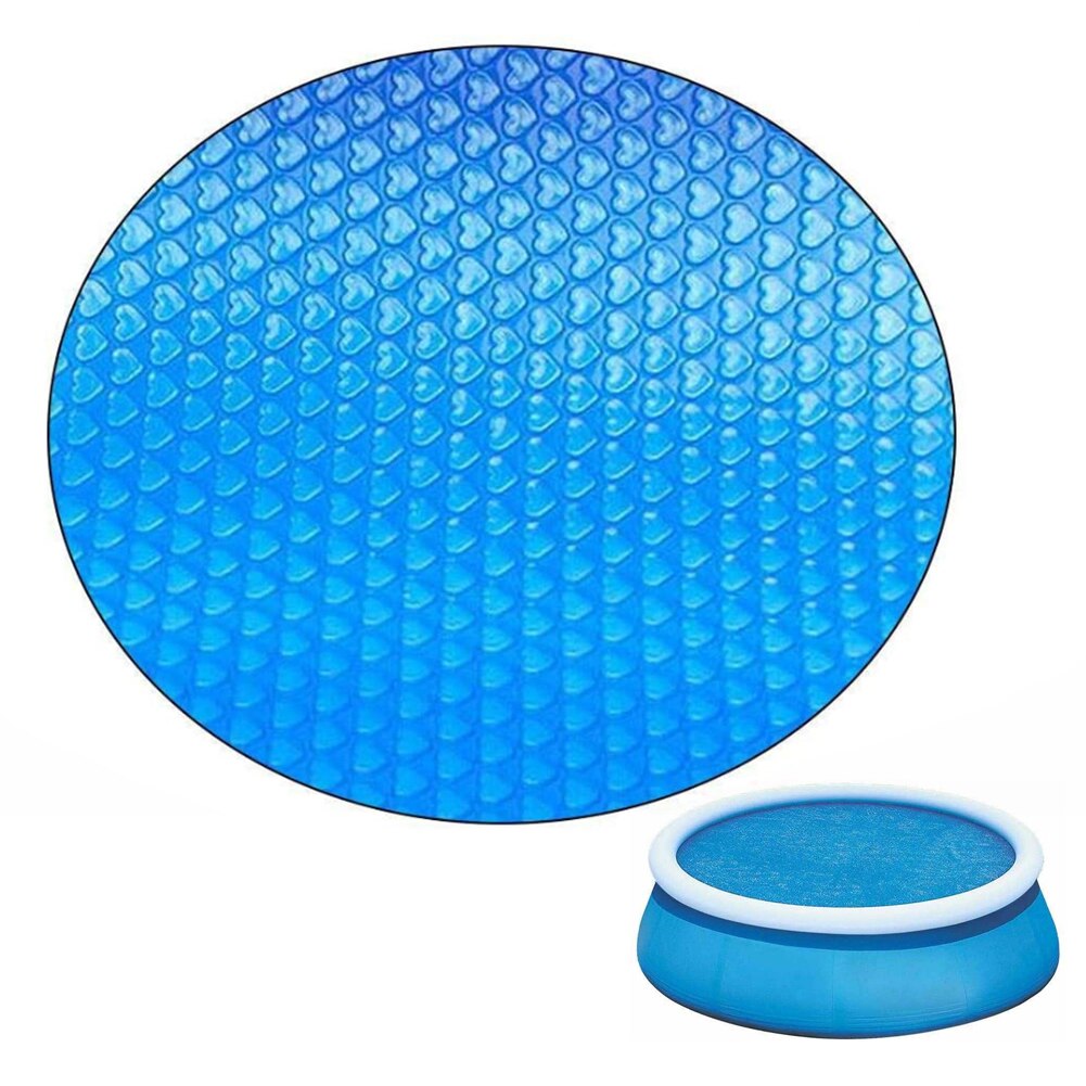 4/5/6/8/10/12/15 Ft Round Swimming Pool Solar Cover Inflatable Round Swim Pool UV-resistant Waterproof Dustproof Heat Cover