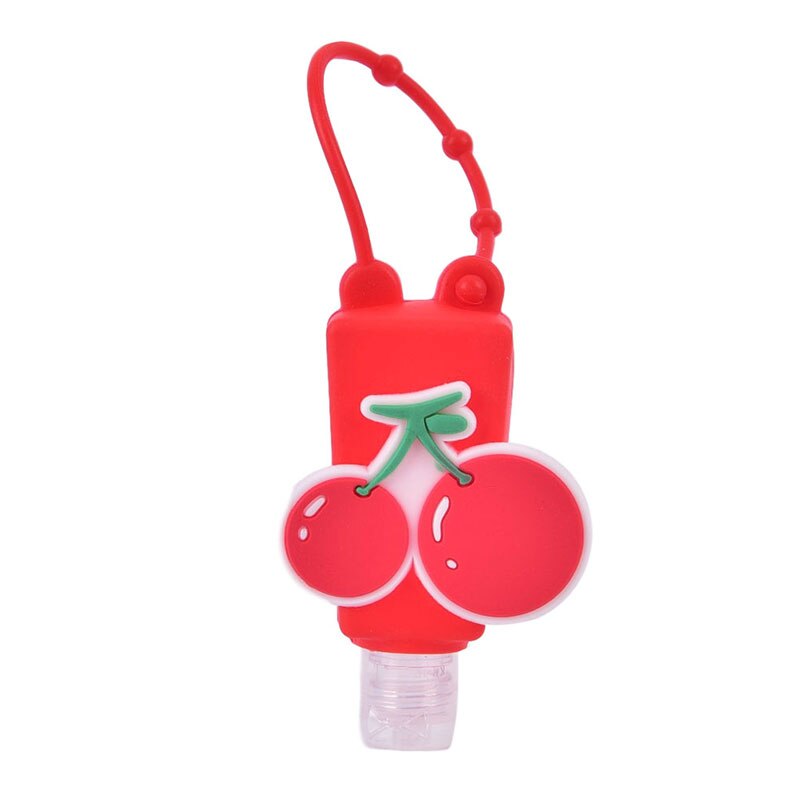 Cartoon Silicone Mini Hand Sanitizer Holder Travel Outdoor Safe Gel Holder Hangable Liquid Soap Dispenser Containers For Kids: E