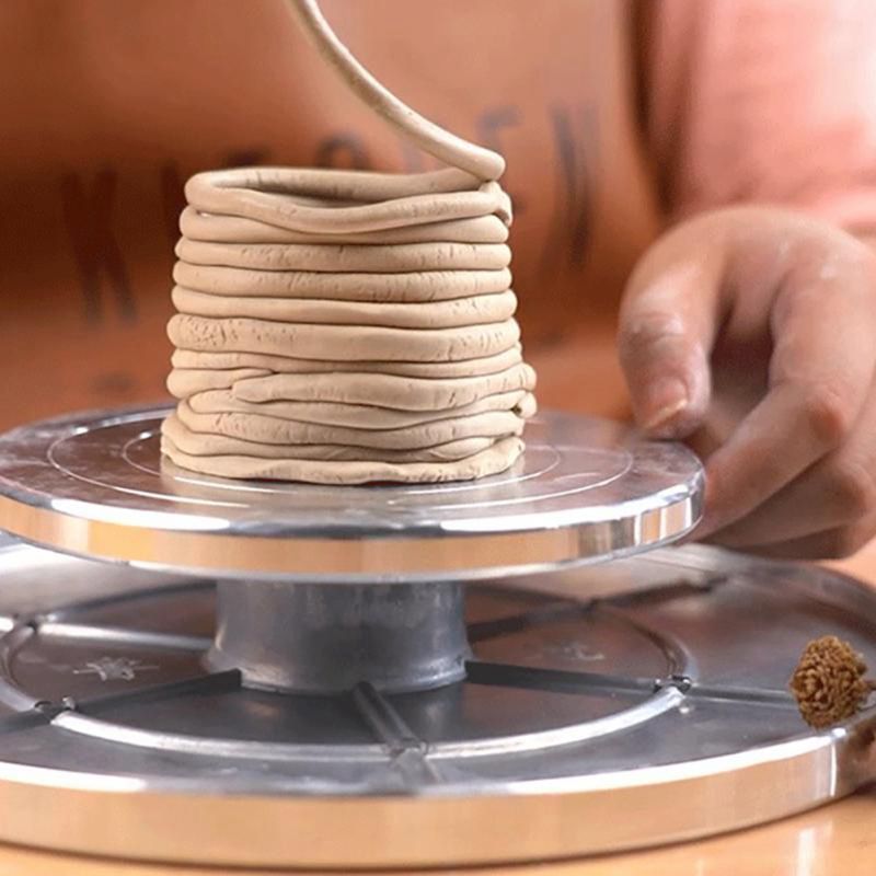 30/25/15cm Double-Sided Aluminum Pottery Wheel Turntable Aluminum DIY Clay Tool Sculpture Ceramic Pottery Forming TurntableWheel