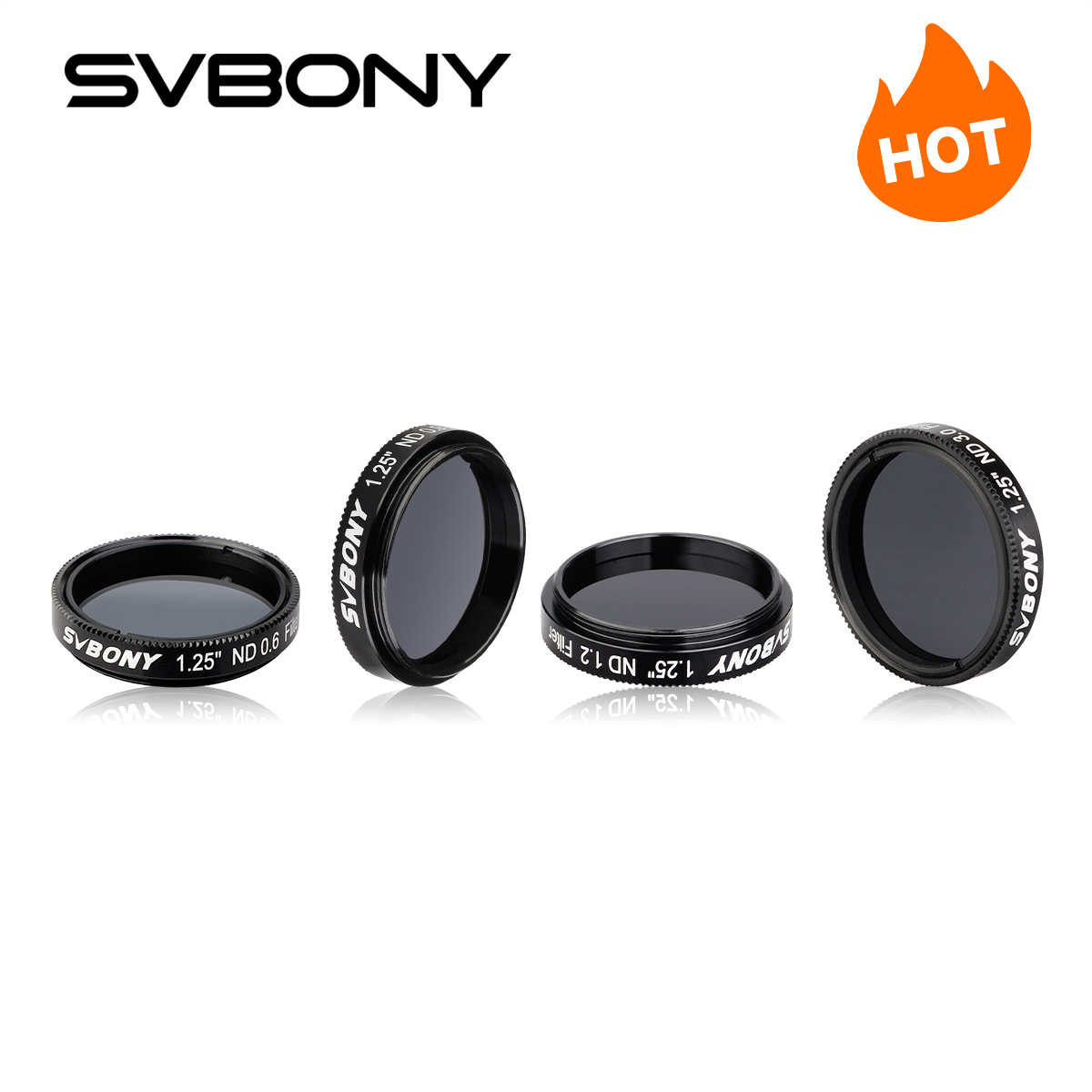 SVBONY SV139 1.25" ND4 /ND8/ ND16/ ND1000 Neutral Density Filter for Telescope Eyepiece Reduce Moon Surfaces Overall Brightness