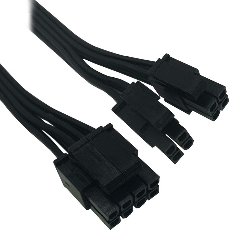 EPS 8 Pin Power Extension Cable, ATX CPU 8 Pin Female to 8(4+4) Pin Male EPS Extension Cable,12 Inches