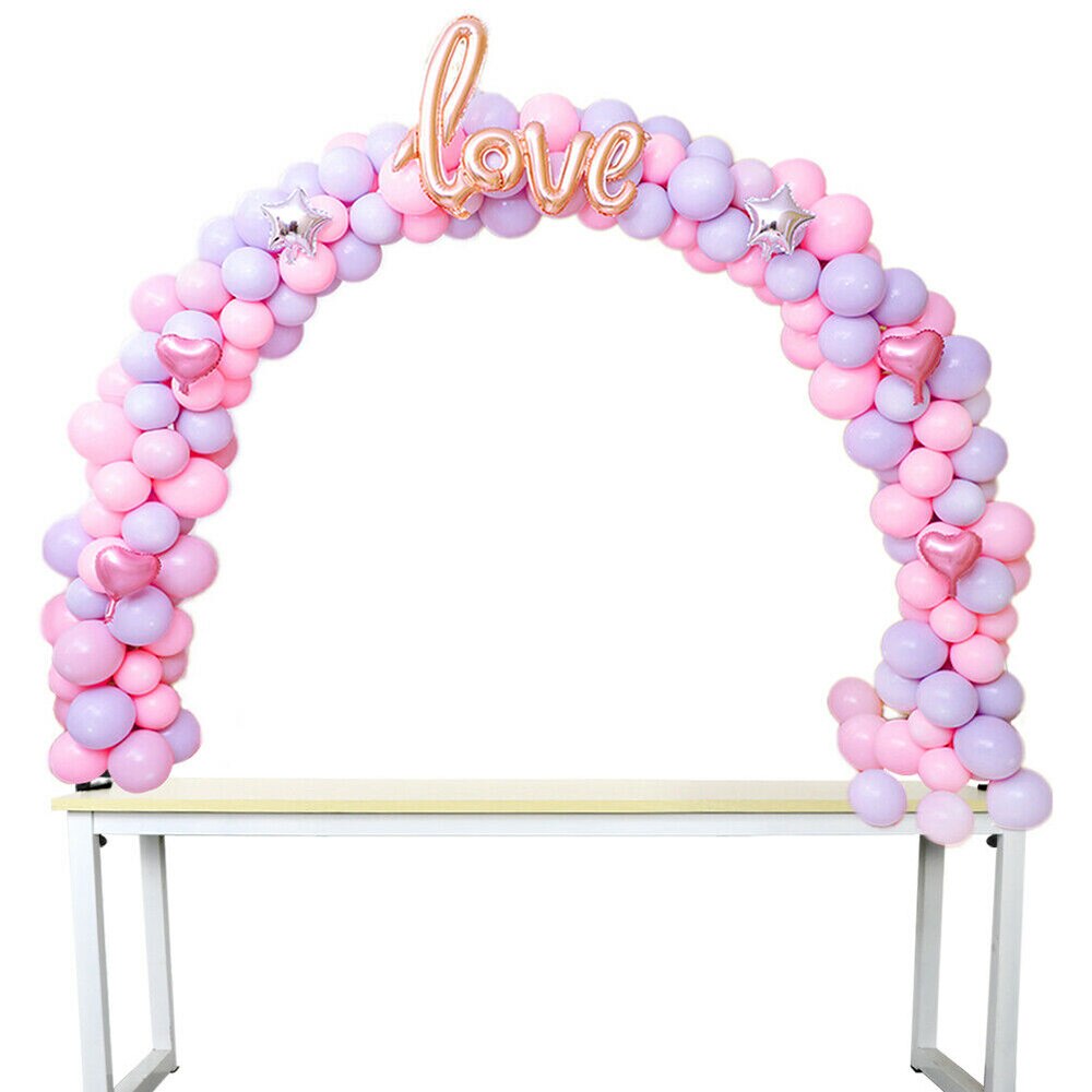 Aftagelige bærbare buer ballon display support kits tabel buer aftagelig ballon bryllup dekoration leverandør