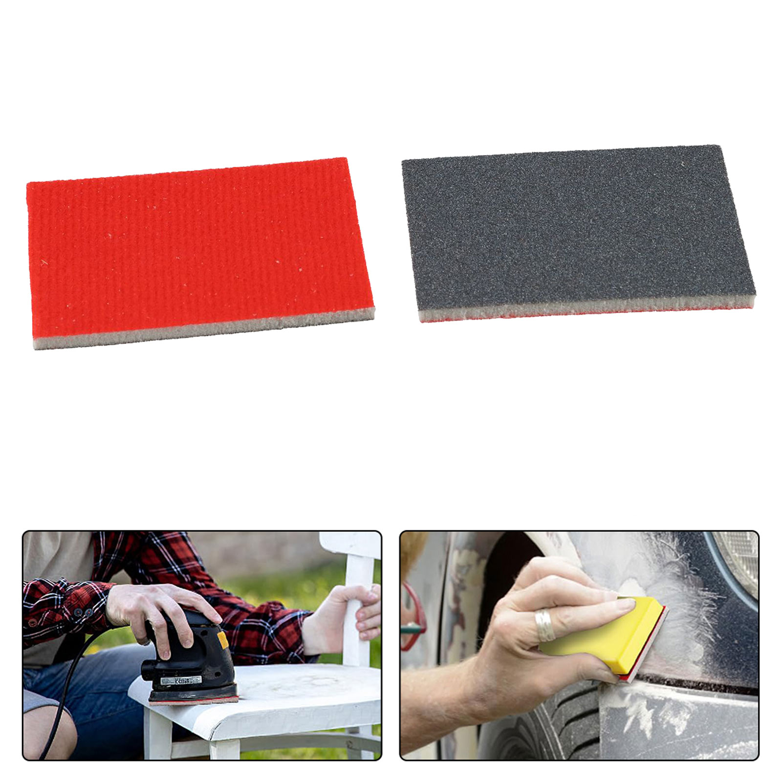 20 Pcs Grit Sanding Sponge Pad Set 180, 320, 400, 600, 800, 1200, 2000, 2500 Grit Flexible Sanding Pad For Polishing Tool: Brown