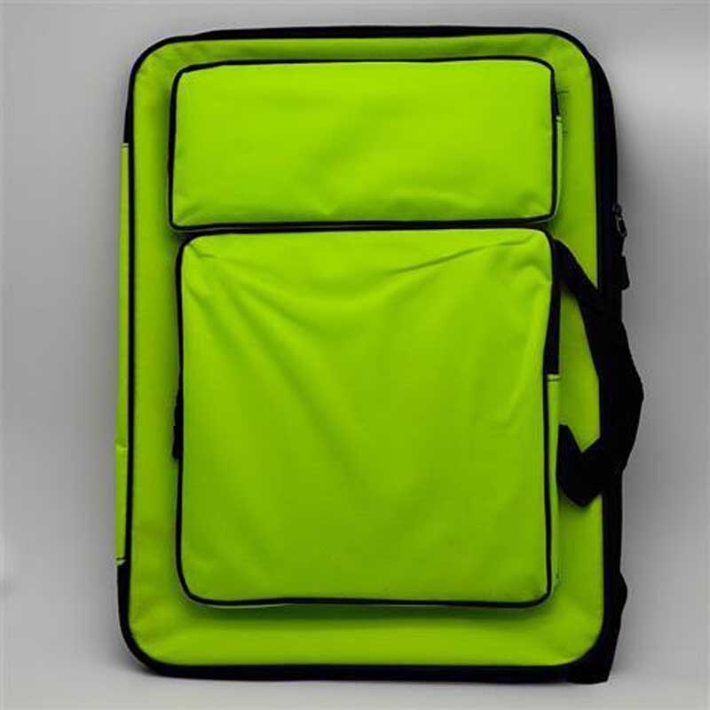 freundlicher Kunst Tasche für Zeichnung Bord Malerei einstellen Reise 8K Skizze Tasche für Skizzieren Oxford Malerei Kunst Liefert für freundlicher Künstler: fluoreszierend Grün