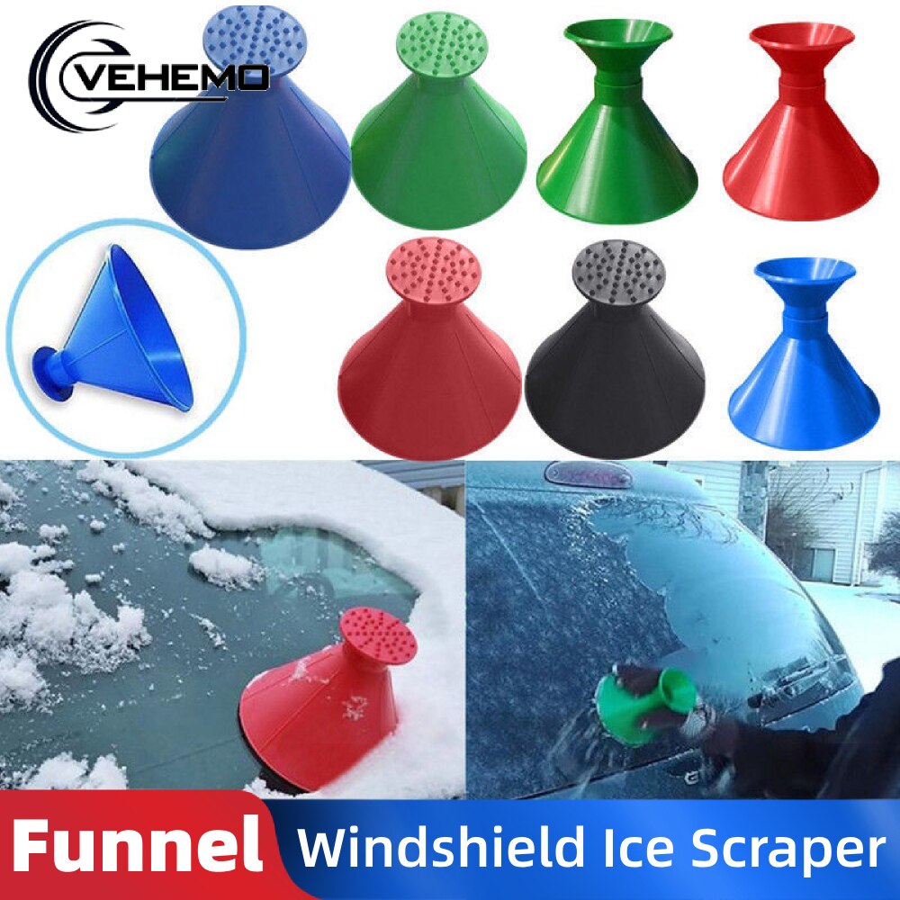 Ice Scraper Removable Magic Shovel Cone Shaped Scraper Car Winter Window Windshield Snow Ice Shovel Removal Car Ice Scraper