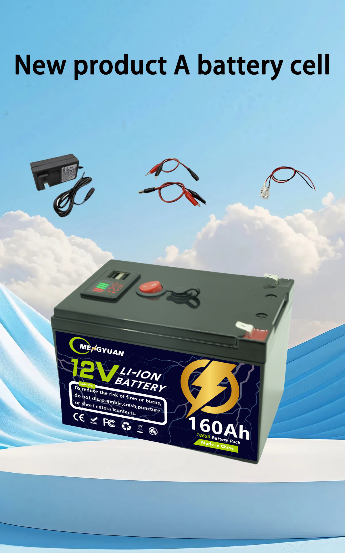12v akkua 200ah 18650 litiumparistoa ladattava akku aurinkoenergialla toimivalle sähköajoneuvon akulle +12.6 v 3a laturi