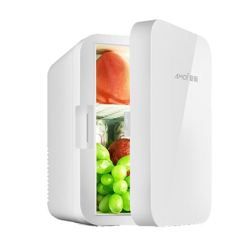 8L Mini Fridge Portable Car Home Cosmetics Fridge Outdoor Travel Camping Drink Cooler 12V/220V: black