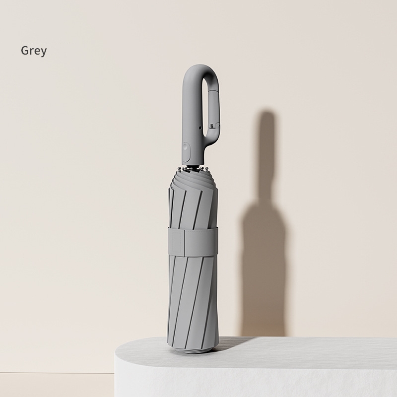 Extra Large Reinforced Wind-resistant Rain-resistant Dual-purpose UV-resistant Fully Automatic Ring-buckle Umbrella: Yellow