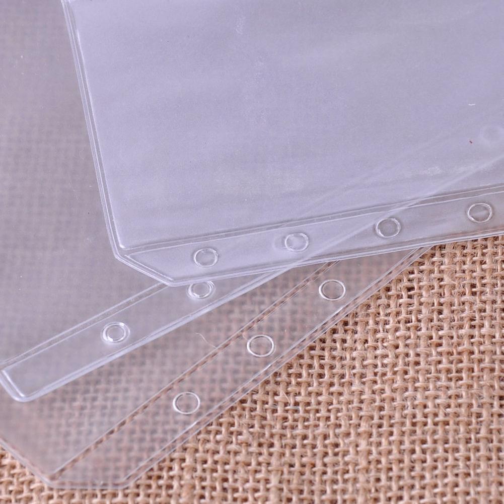 A5/A6/A7 Zippered Lock Envelope Document File Bag Transparent Pocket Organizer