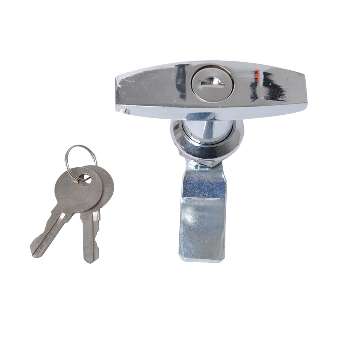 2pcs Anti-theft T-shape Handle Locks with Keys T Handle Garage Door Lock for Distribution Cabinet Caravan Trailer RV Toolbox: 3