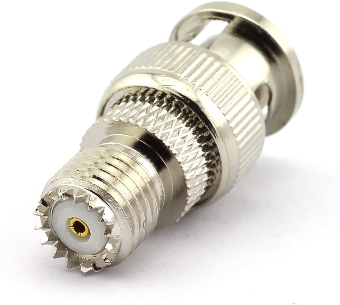 Eightwood 5Stck BNC zu Mini UHF RF Adapter Auto Radio Antenne Adapter BNC Stecker auf Mini UHF Also-239 Also239 Jack Stecker Gerade