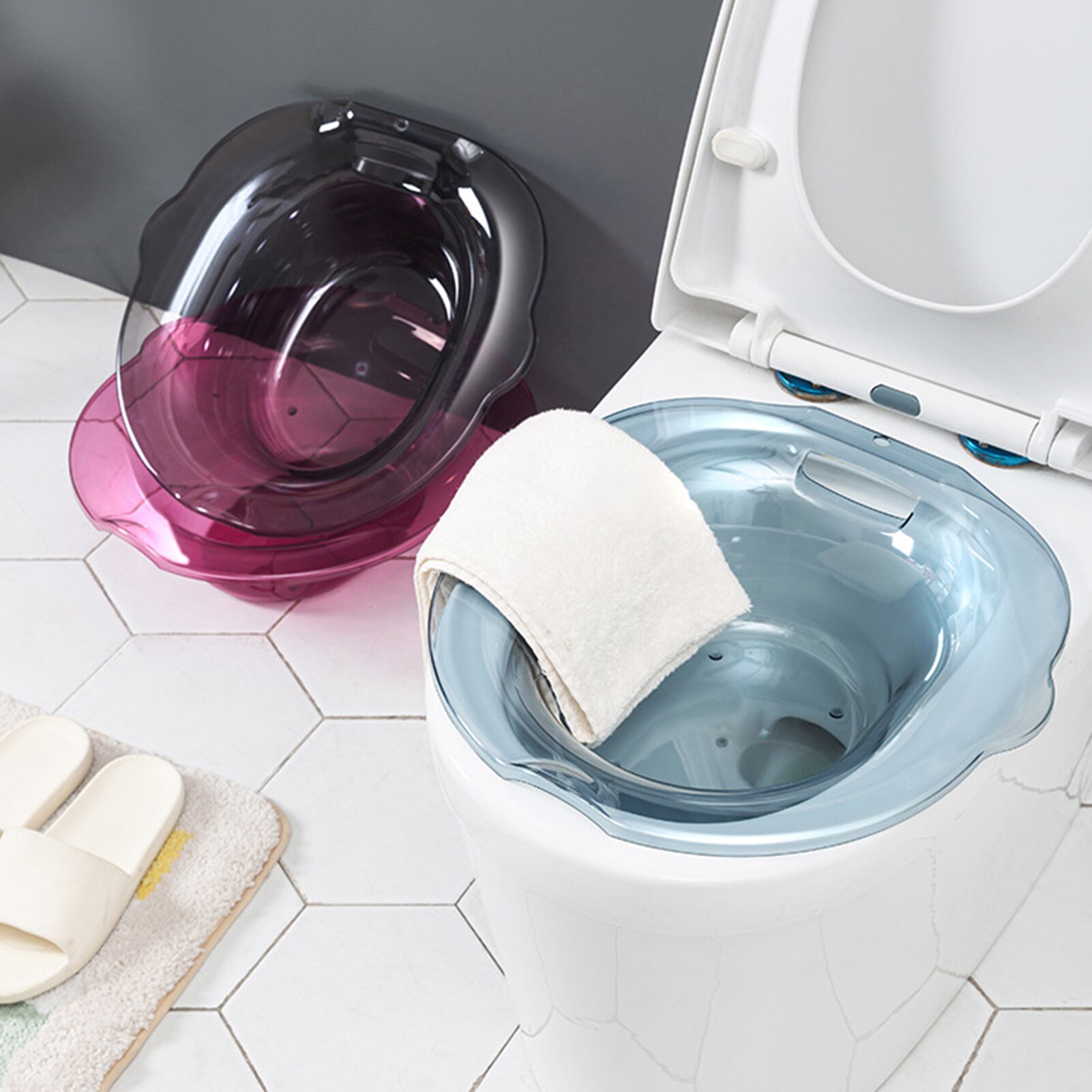 Bidet Portable baignoire hanche lavabo Sitz bain pour enceinte gynécologique Inflammation Prostatit hémorroïde Patient tabouret à vapeur