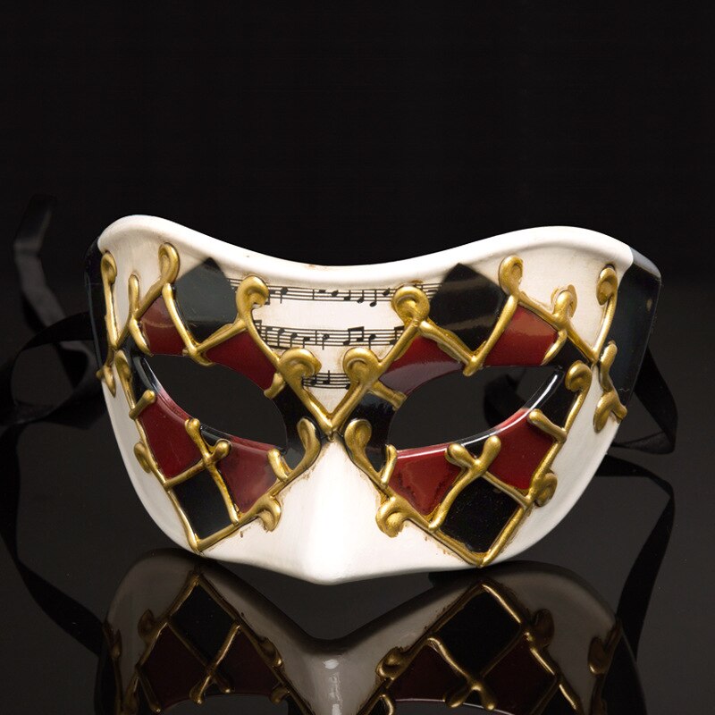 VENICE MASK PARTY MASKS FOR MASQUERADE HALLOWEEN CHRISTMAS VENETIAN COSTUMES CARNIVAL MASK FOR ANONYMOUS UPPER HALF FACE MASKS: red