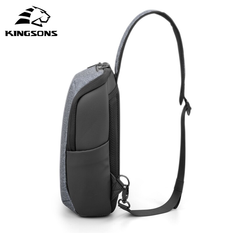 Kingsons multifunktion lille rygsæk crossbody taske vandtæt herre brysttaske 11 tommer laptop ipad skuldertaske herre brysttaske