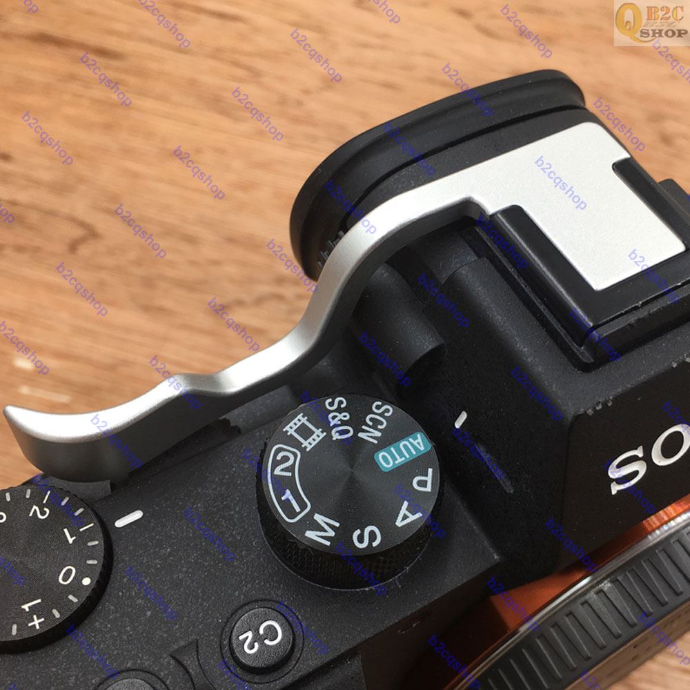Aluminum Digital Camera Mount Thumb Grip finger handle for Sony A7M2 M3 A7R2 R3: white