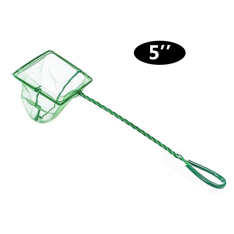 Aquarium Net Fish Tank Net Round Square Fish Fishing Aquarium Copy Net Aquarium Accessories Fishing Net Green: G310847A