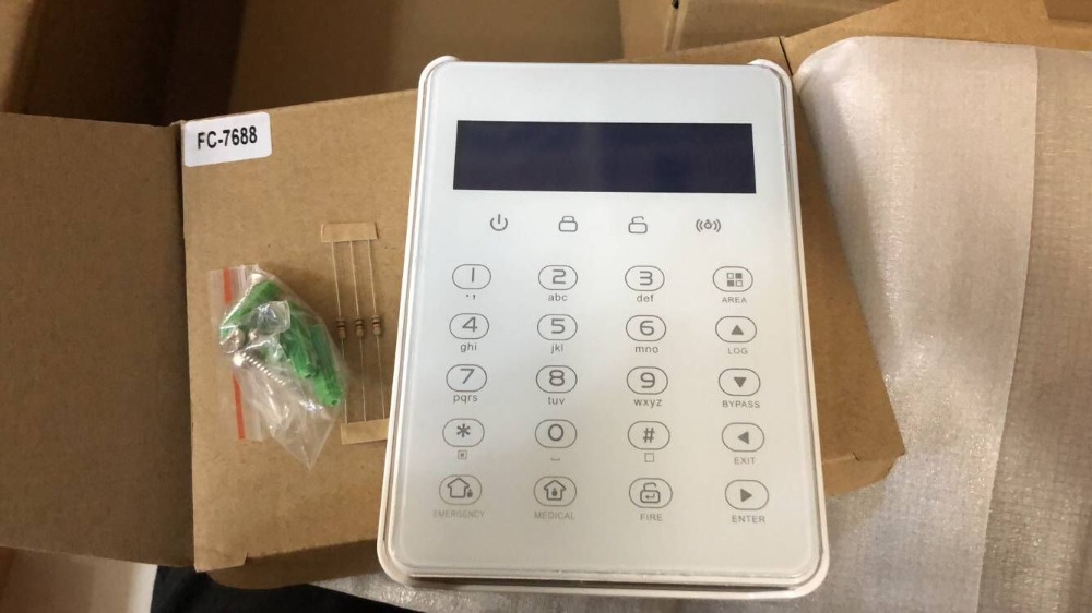 Focus FC-7688Plus security alarm panel wired touch keypad remote control touch pad FC-7688K-2