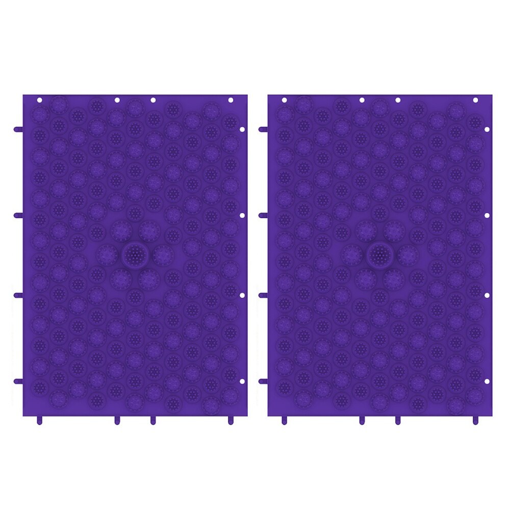 2PCS Acupressure Mats Exercise Mats Foot Massage Cushion Acupuncture Circulation Foot Massage Pad Outdoor Fitness Equipment