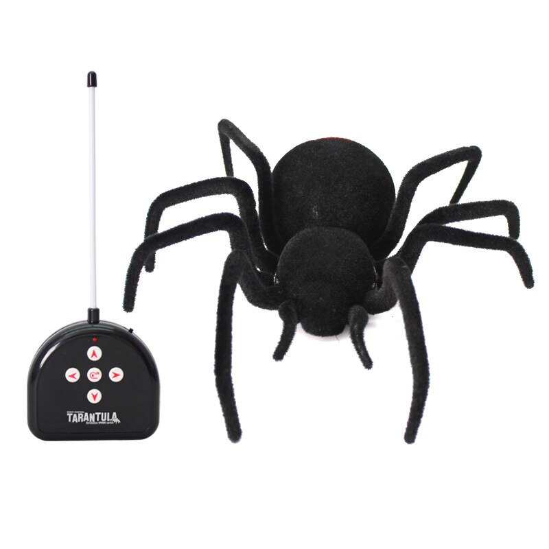 Rc dyr realistisk edderkop infrarød tarantula med belysning fjernbetjening simulation skræmmende legetøj elektroniske kæledyr: 780 skumkasse