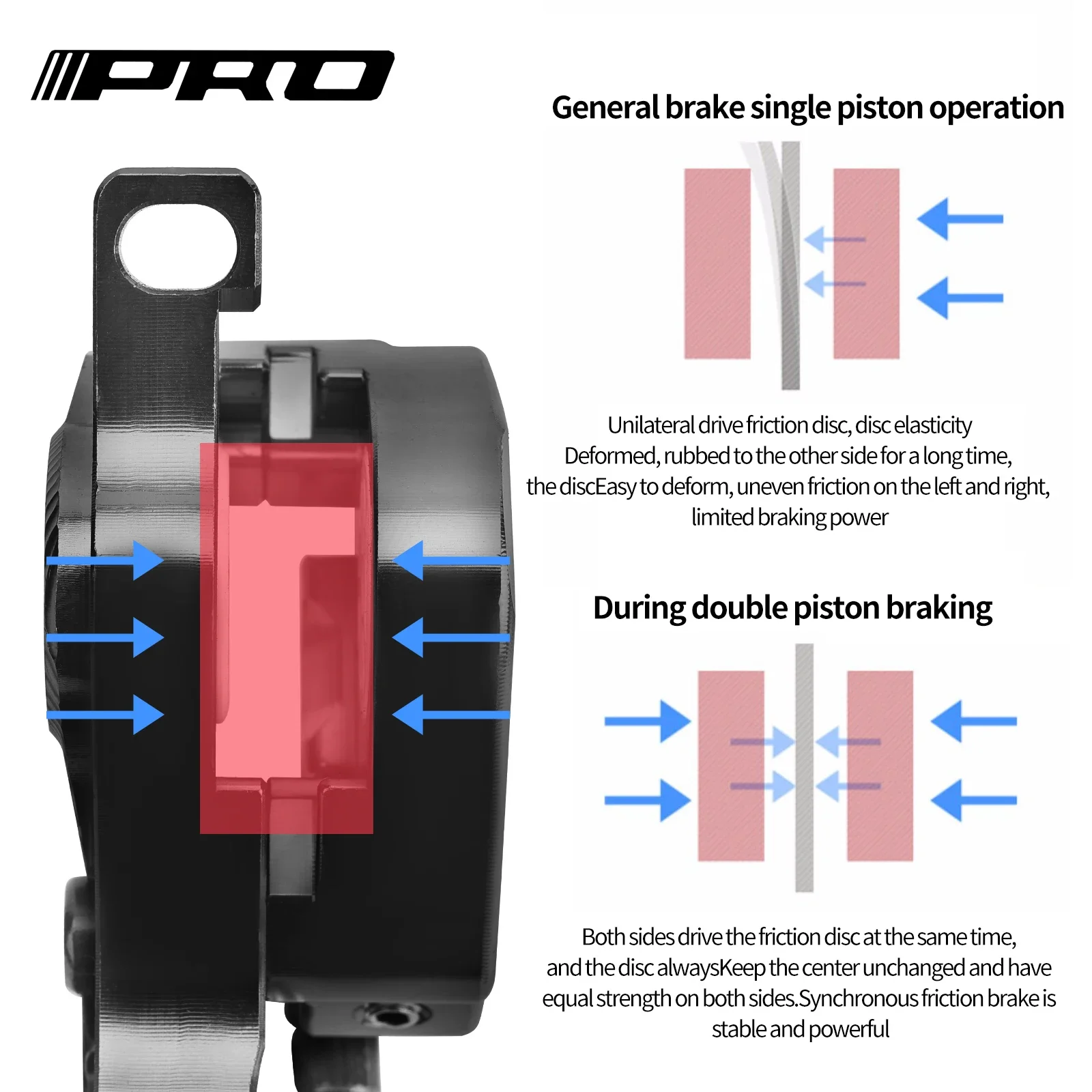 IIIPRO XC04 étrier de frein à disque de VTT à double Piston IS/PM hydraulique vtt ligne de vélo tirant le frein à disque