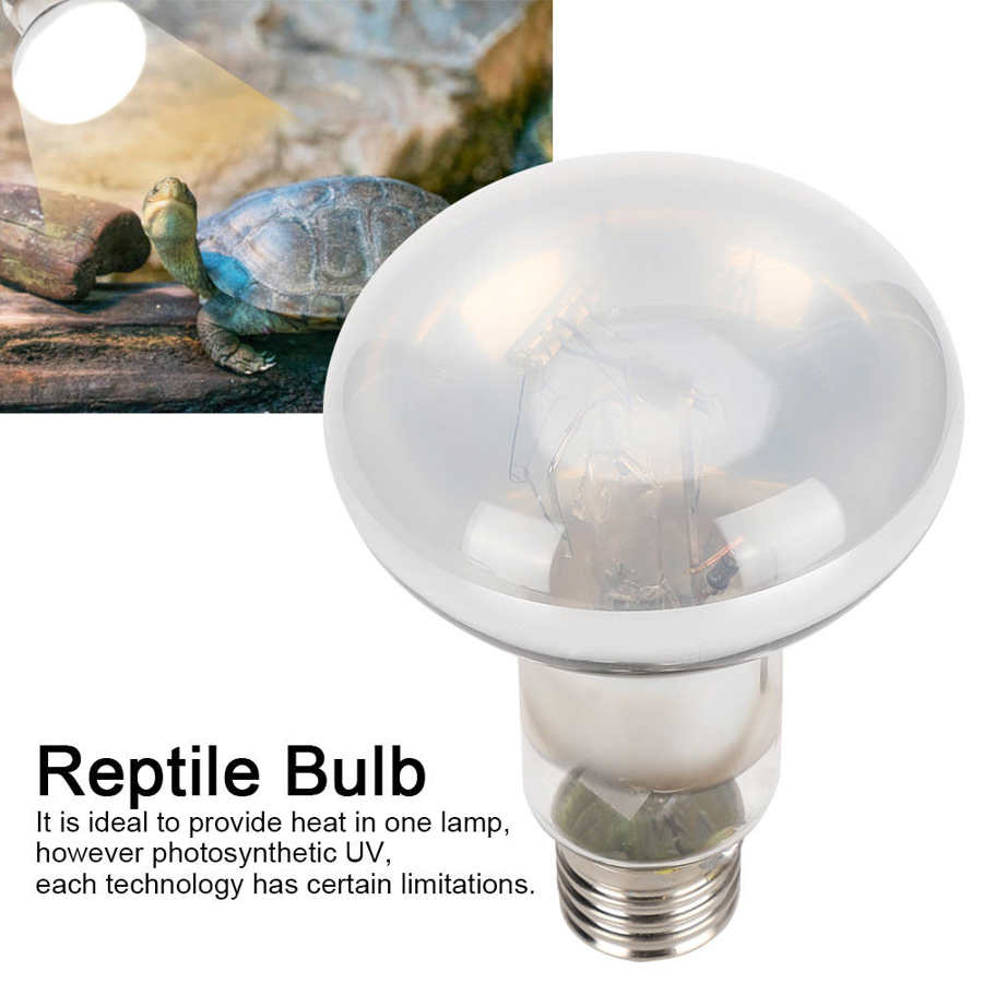 Reptile Bulb Reptile Heat Basking Lamp Light Ultraviolet UVB Full Spectrum Solar Lamp (220V) Temperature Control Heat Bulb