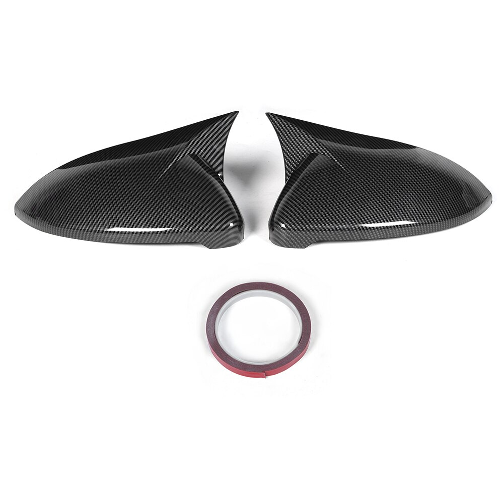 1 par karbonfiber stil bil side bakspeil deksel lokk abs passer for vw golf  mk7 7.5 r