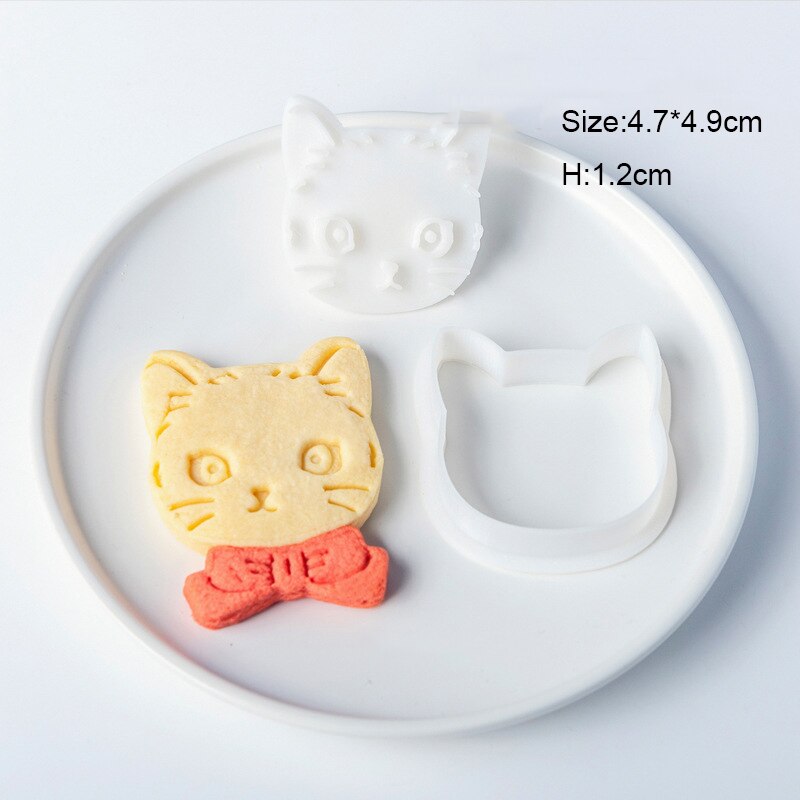 15 Styles Animals Pet Cat Dog Paw Cookie Cutter Mold 3D Cat Biscuits Cutter Sugarcraft Pastry Biscuit Mold Kitchen Baking Tools: E2176