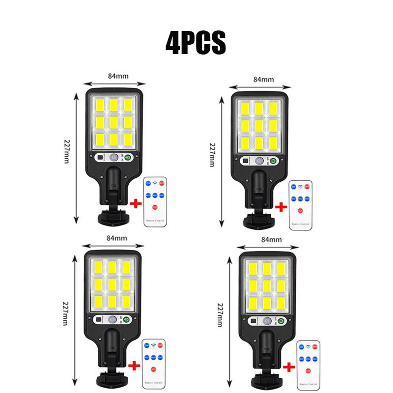 Led Solar Outdoor Remote Control 3 Modes Led Courtyard Wall Lamp Garden Terrace Garage Human Body Induction Door Street Lighting: moon blue