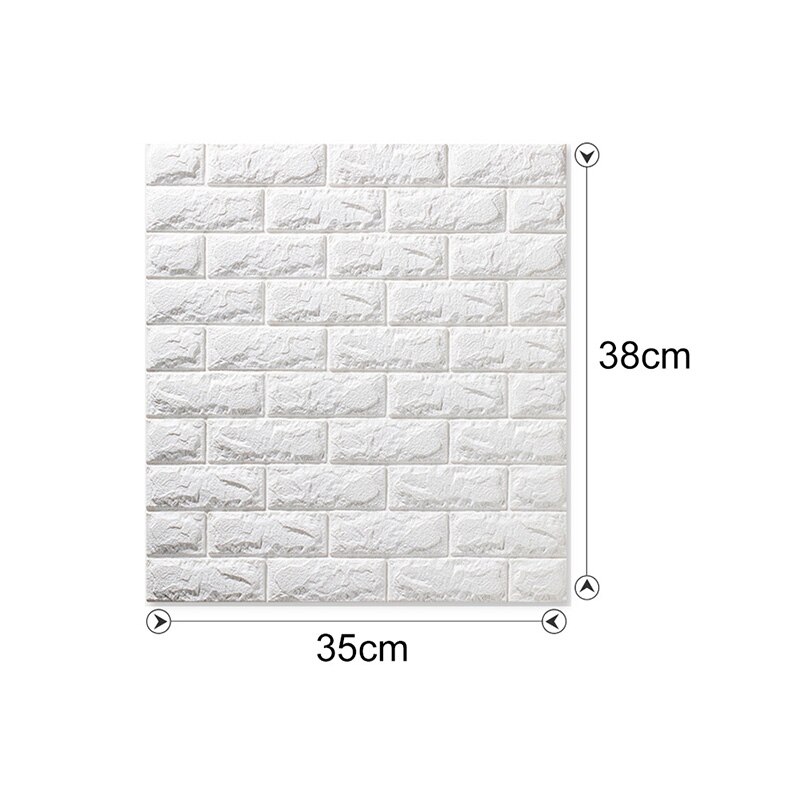Självhäftande 3d väggdekal imitation tegel marmor präglad diy heminredning tapet barnrum kök sovrum