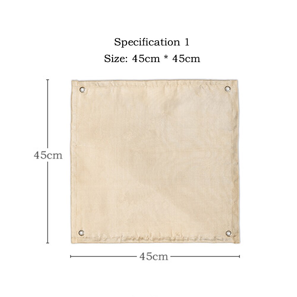 Udendørs camping brandsikkert stof brandhæmmende tæppe picnic grill beskyttelsesmåtte termisk resistent stof picnic bålmåtte: 45 x 45cm