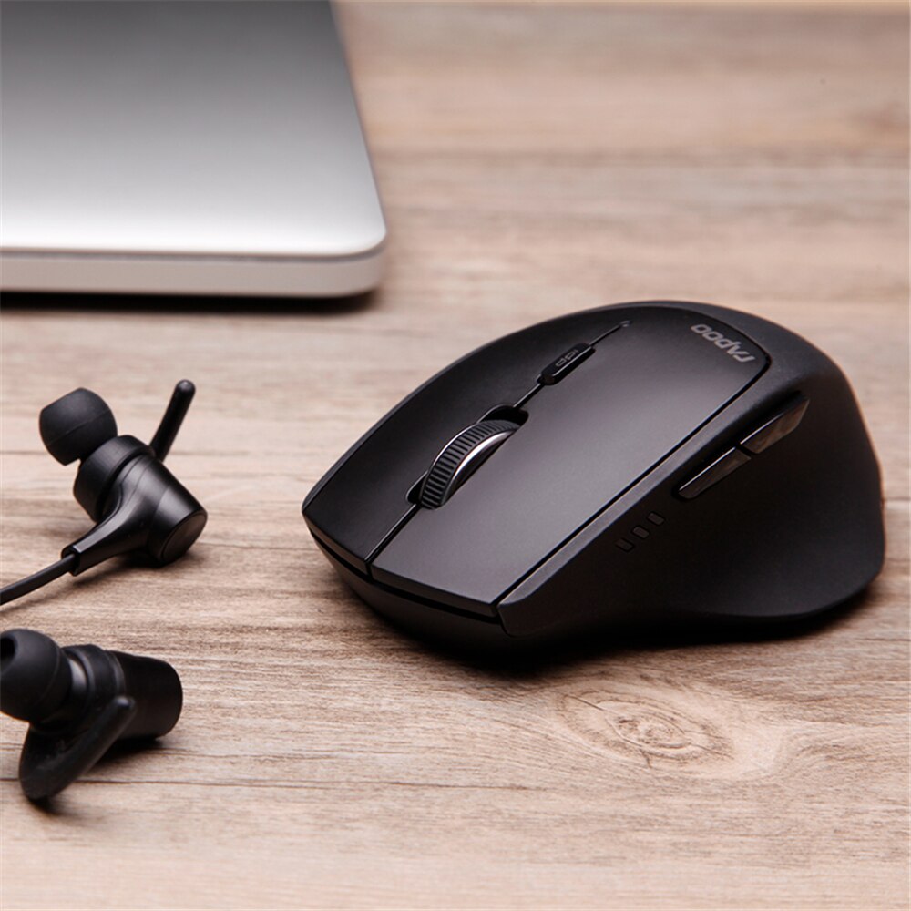 Rapoo MT550/MT550G Multi-mode Wireless Mouse Switch between BT3.0/4.0 and 2.4G for Four Devices Connection Computer Mouse