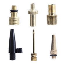 Air Pump Adapter Valve 6 Pcs Set Nozzle Tyre Tube Replacement Head Inflatable