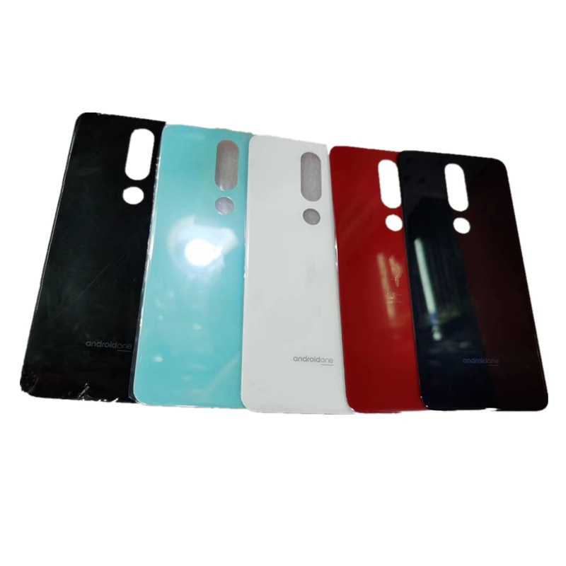 5,1 Plus-carcasa para Nokia 5,1 Plus/X5, cubierta de batería de cristal, reparación de puerta trasera, funda trasera de teléfono