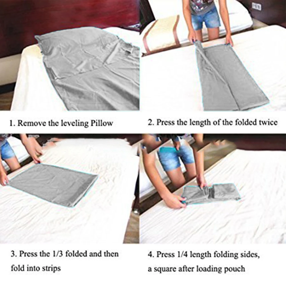 Sovsäcksfoder campinglakan avtagbart och tvättbart med kuddficka helkroppsomslag sovsäck för tåg backpacking