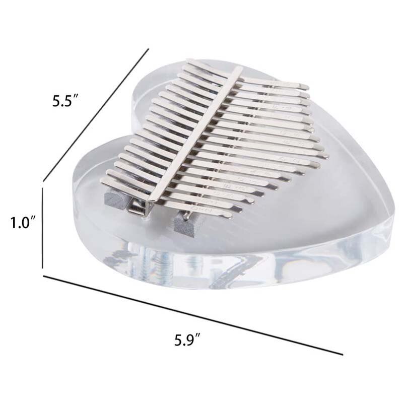 8 Key Mini Kalimba Musical Instrument Beginner Finger Piano Crystal Mbira Calimba Portable Percussion Keyboard with Package Box