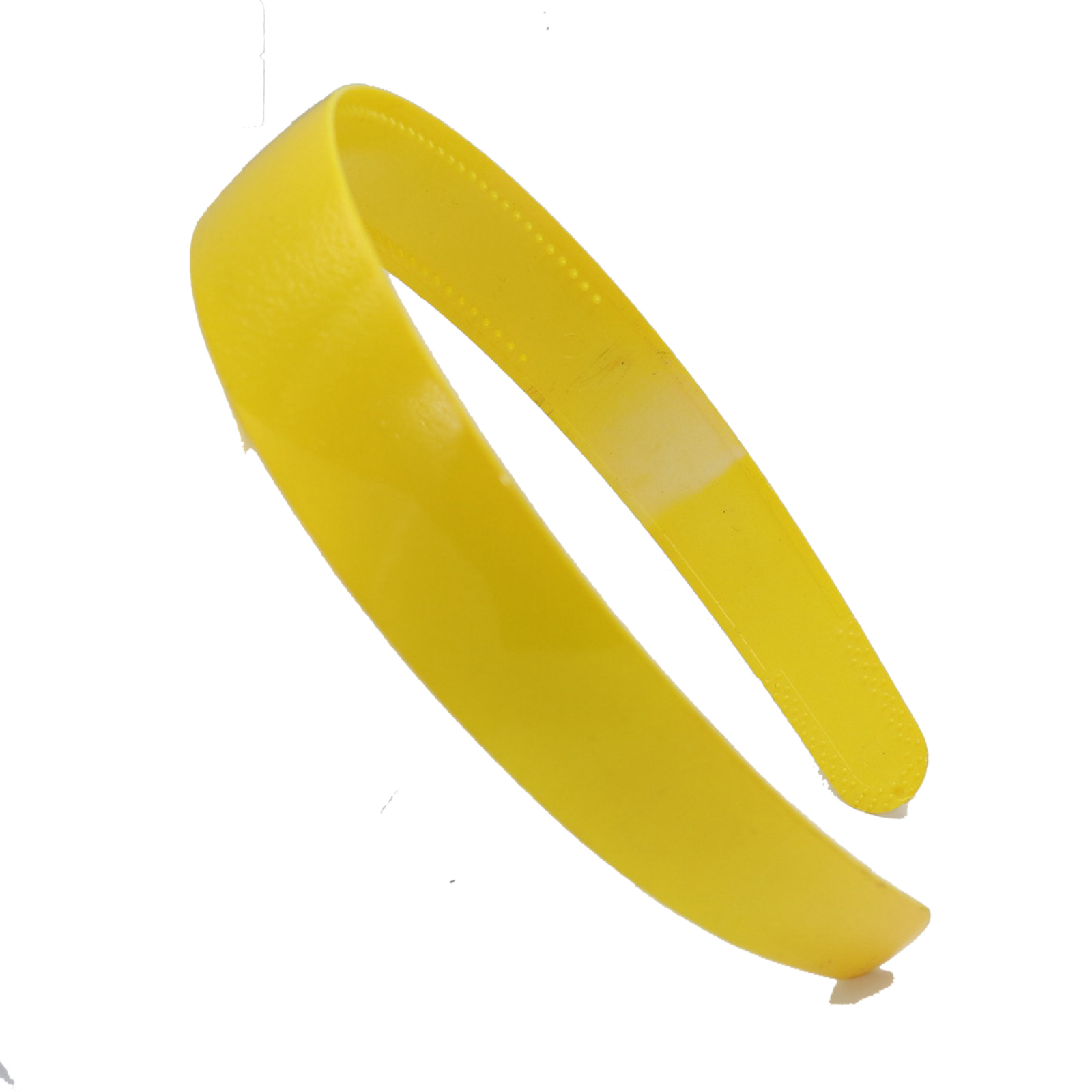 5 Bright Color Plastic Wide Alice Hair Band Headband 25mm(1") Hair Accessories: Yellow