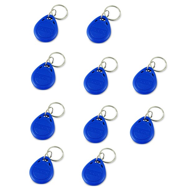 125Khz RFID Access Control System Device Machine Security RFID Proximity Entry Door Lock Access Control Keyboard: 10pcs id key