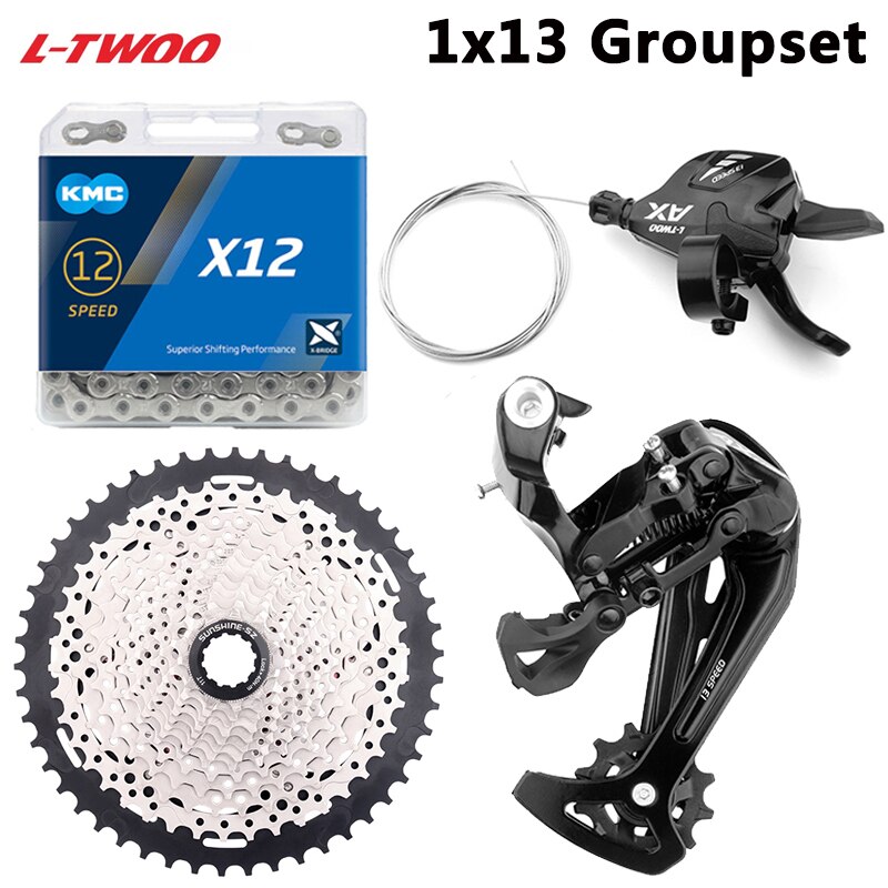 Mountain Bike 13-Speed Derailleur Groupset LTWOO Shifter RD KMC X12 Chain SUNSHINE 13S 11-50T Cassette flywheel K7 13V MTB Parts