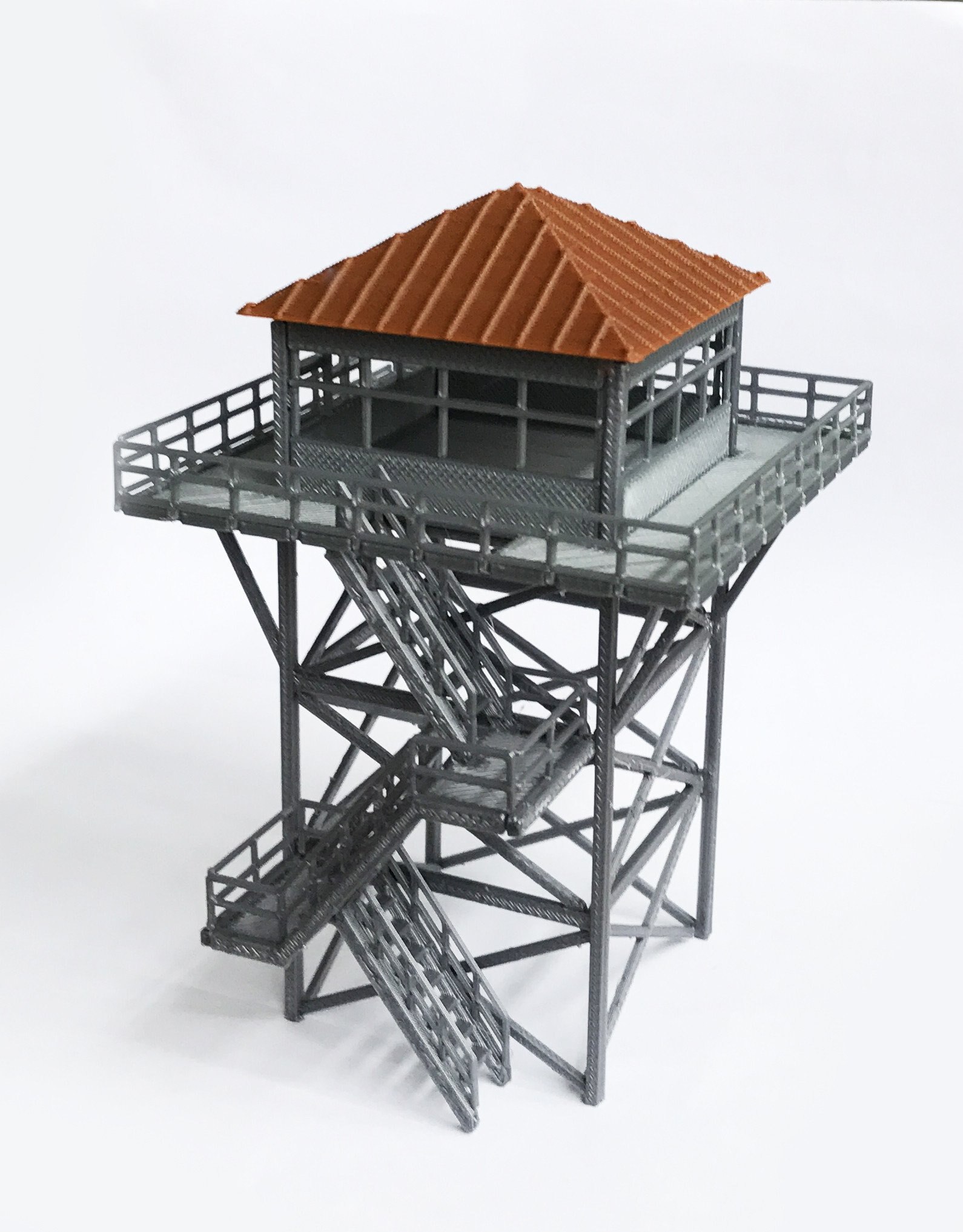 Outland Models Watchtower / Lookout Tower OO HO Scale Railway Scenery Miniature