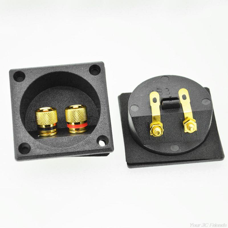 Pure Copper Junction Clip Square Junction Box Banana Socket Speaker Terminal Speaker Connection Box Speaker MR21 22
